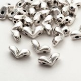 【再入荷！】【シンバルシリーズ】ミタカス 4x7.6mm（シルバーメッキ・4/20個）Bead Art 38号  梅村里美さん作品使用ビーズ