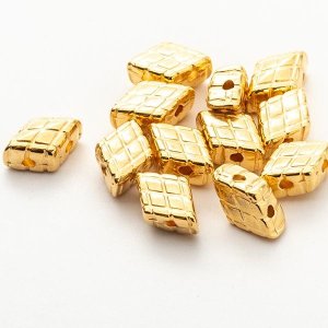 画像1: 【シンバルシリーズ】プラカ ジェムデュオ 7x5mm（24Kメッキ・4/12個）