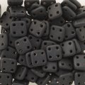 【チェコメイト】クアドラタイル 6x6mm　マットジェット