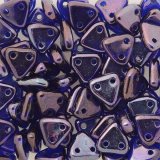 【チェコメイト】トライアングル2ホール 6mm　コバルト