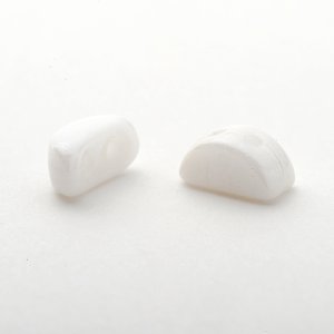 画像1: コス・プカ  6x3mm ホワイトラスター（約5/10/100g）【現品限り】