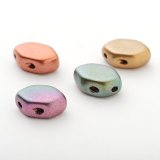 【現品限り】パロス・プカ  7x4mm ゴールドメタリックアイリス（約10/100g）