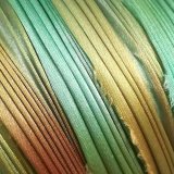 【現品限り】シルク絞りリボン ビーチグラス Beach Glass 【地色：グレーグリーン】ロットA、ロットB