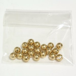 画像1: メモリーワイヤー用エンドキャップ　5mm（ゴールド）12個/144個