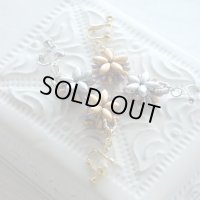 【Bead Art38号掲載！】アイリスデュオとリゾのイヤリング（ピアス）＜gold＞＜silver＞ by 堤祥子