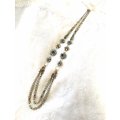 【再入荷！】ロングマガ玉フラワーのロングネックレス by 山本紀美代