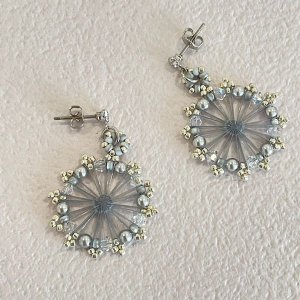 画像5: スノウリングピアス(シルバー/ゴールド) by 柴垣千栄