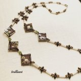 【再入荷！】デイジーフレームネックレス by Beads工房 brilliant 大槻友美