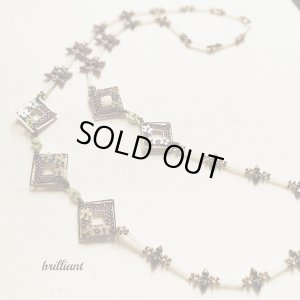 画像1: 【再入荷！】デイジーフレームネックレス by Beads工房 brilliant 大槻友美