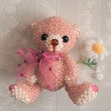 あみぐるみのテディベアMarieちゃん*花占い by LeaLea beads 古田由美