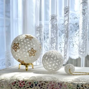 画像4: 【再入荷！】模様入りレースボール by フロリッサ 西冨士絵