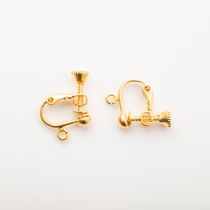 画像5: イヤリング ネジバネ玉ブラ同色5ペア【高品質パーツ】