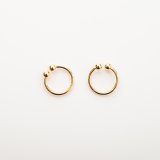イヤーカフ金具（片耳用）同色２個入り（2mmボール）【高品質パーツ】