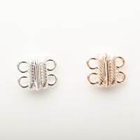 2連用マグネット金具（ゴールド・シルバー・ピンクゴールド・ブラック・ガンメタ）
