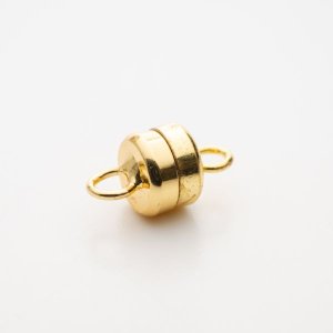 画像1: マグネット金具 ゴールドカラー 6mm   