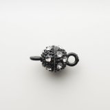 マグネット金具 クリスタル ブラック 7mm