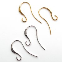 ピアスフック（カーブ）同色5ペア【高品質パーツ】