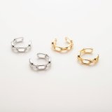イヤーカフ金具（片耳用）チェーン型 ２個入り【高品質パーツ】