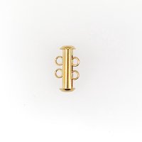 スライド留め具2連（ゴールド・シルバー・金古美・銀古美）マグネット