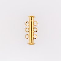 スライド留め具3連（ゴールド・シルバー・金古美）