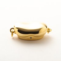 ステンレス クラスプ ゴールドカラー ビーンズ 6〜8mm用