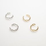イヤーカフ金具（片耳用）ねじりデザイン ２個入り【高品質パーツ】