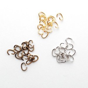 画像1: 細チェーン用 Cカン 0.4×2×3mm 0.5g【高品質パーツ】