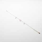 SILVER ブレスレット フラワー（芯立ヒートン1）キュービックジルコニア