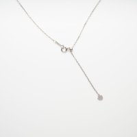 SILVER アズキチェーンネックレス スライドアジャスター(ハート) 45cm
