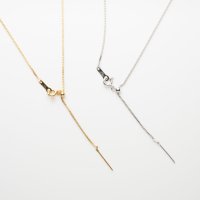SILVER ベネチアチェーンネックレス スライドピン付き 45cm