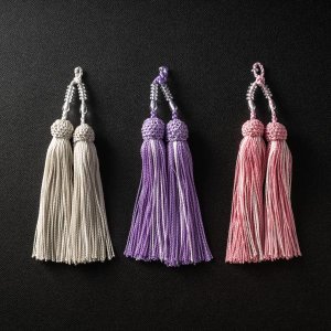 画像3: 念珠用 本水晶 三分セット(4個入)中心珠10mm