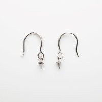 SILVER ピアス シンプルフック ミニフープ（ヒートン）