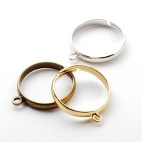 カン付きリング（フリーサイズ）【高品質パーツ】