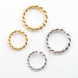 ツイスト丸カン（1×5/1.5×9 /1.9×12mm）10個入【高品質パーツ】