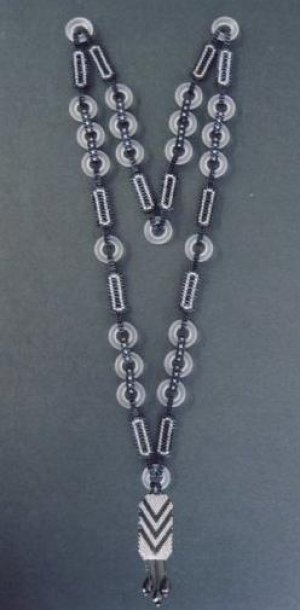 画像1: 【50%OFF】Art Deco Rings Necklace White