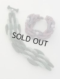 【50%OFF】Right angle weave Linked Bracelet（グリーン）