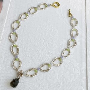 画像1: スモーキークォーツネックレス by Beads工房 brilliant 大槻友美