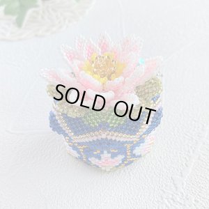 画像5: ペヨーテステッチで編むBOX〜スイレン〜 by ビーズパフェ 岡本恵子