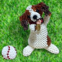  あみぐるみのワンちゃん*コーイケルホンディエ by  LeaLea beads 古田由美