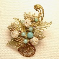 【再入荷！】あざみブローチ by 山本紀美代