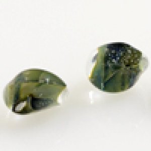 画像3: 【5粒】ティアドロップビーズ 【Olivegreen】