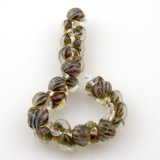 【現品限り】【5粒】ティアドロップビーズ エキゾチック 【Anaconda】