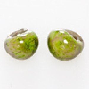 画像2: 【5粒】ティアドロップビーズ 【Moss Definitely】【メーカー廃盤カラー現品限り】