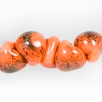 【現品限り】ティアドロップビーズ ジャンボ【Tiger Lily】