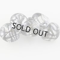 ティアドロップビーズ ジャンボ 【Black Smoke】