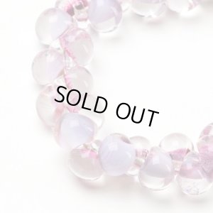 画像1: 【現品限り】【5粒】ティアドロップビーズ【Pink Orchid】