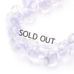 画像1: 【5粒】ティアドロップビーズ【Light Amethyst】