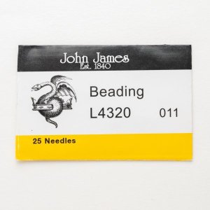 画像1: JOHN JAMES ビーズ針 11号 （25本入）