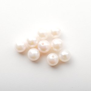画像2: 【片穴】アコヤ真珠（ラウンド / ホワイト / 5mm UP）１個