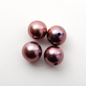 画像2: 【再入荷！】【片穴】アコヤ真珠（ラウンド / ブラック / 7mm UP）１個